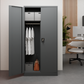 Metallspind anthrazit 185x90x45 mit Fachböden für Dokumente und Kleiderstange